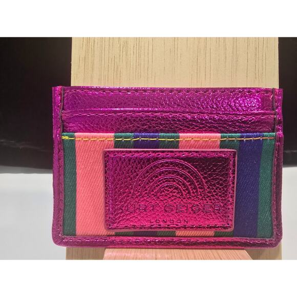 Kurt Geiger London Southbank Metallic Card Holder Wallet *NWT* Retails $45!! - Picture 1 of 6